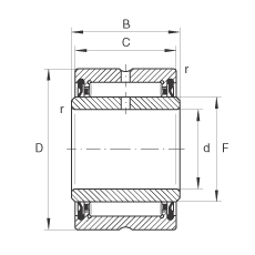 LS NA4908-2RSR, ߴϵ 49ɂ(c)ܷ
