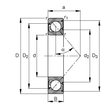 ǽ|S 7200-B-2RS-TVP, (j) DIN 628-1 (bio)(zhn)Ҫߴ磬|  = 40ɂ(c)ܷ