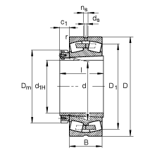 {(dio)ĝLS 231/560-K-MB + H31/560, (j) DIN 635-2 ˜ʵҪߴ, F׺;o